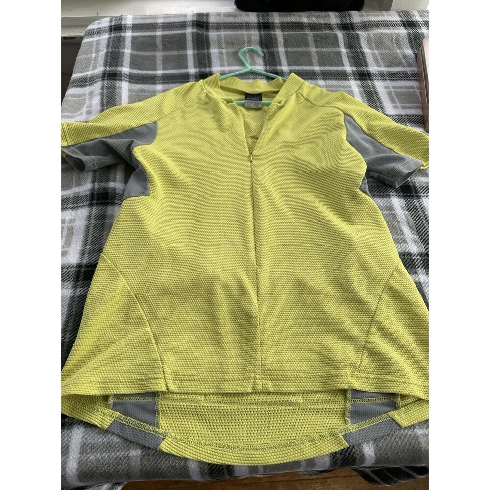 Cycling Jersey Short Sleeve Nike Size Med 8-10 Yellow Black (3 Back Pockets)